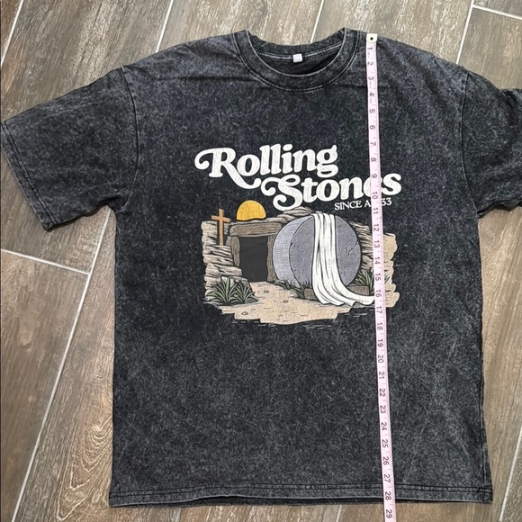Vintage Unisex Rolling Stones Christian Graphic Tee - Picture 6 of 8